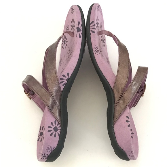 VIONIC Rosemary Orthotic Sandals Purple and Metallic Bronze Women’s Size 7 - Picture 13 of 16